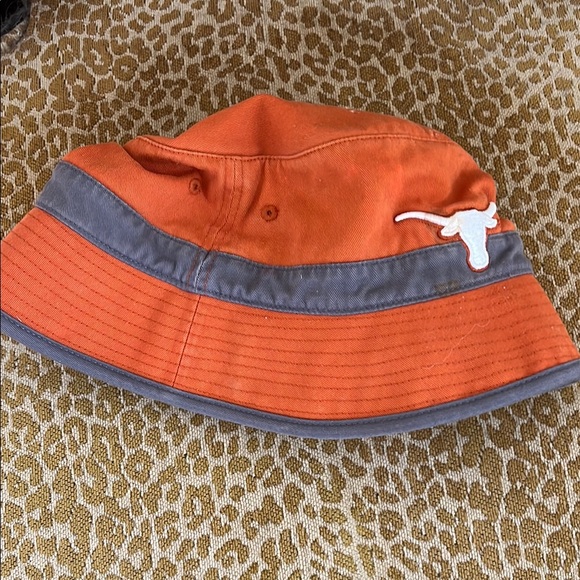 Orange Bucket Hat with Longhorn Logo - Picture 3 of 3